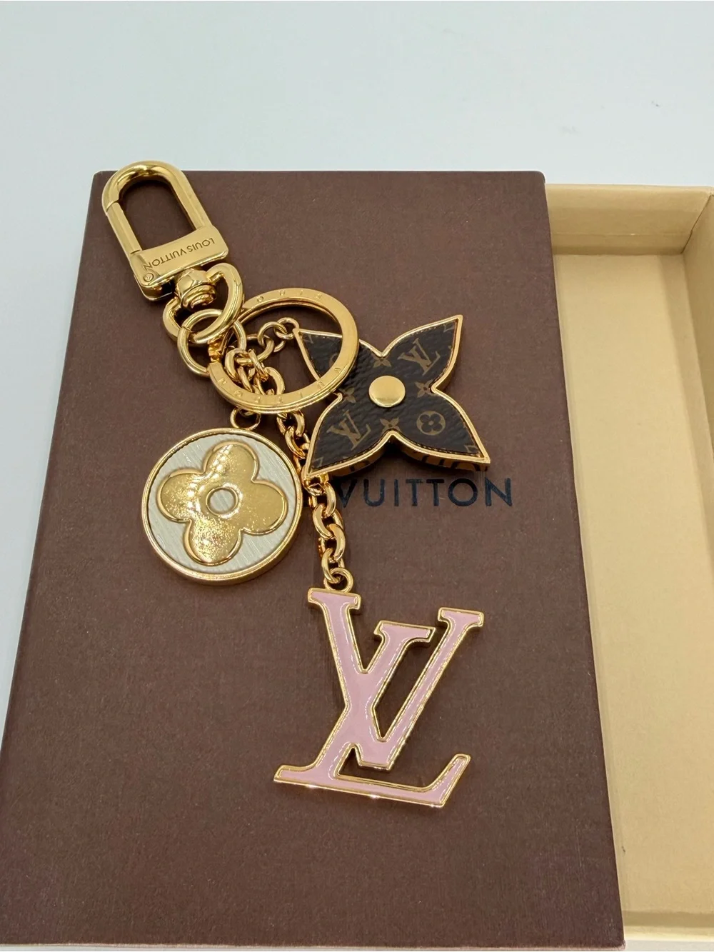 Authentic Louis Vuitton Spring Street Bag Charm w/Box and Authenticate First COA